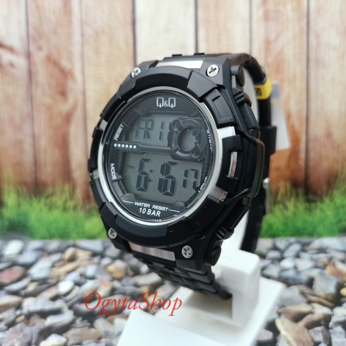 ✅Ori QQ Qq Digital Jam Tangan Pria Hitam M125J001Y Original Berkualitas