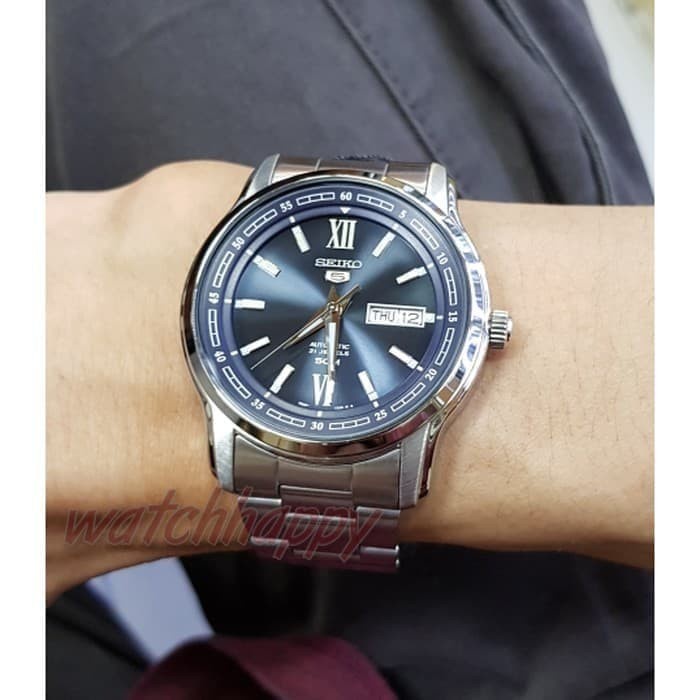✅Original Jam Tgn Original Seiko 5 Snkp17K1 Automatic Darkblue Dial 45 Mm Snkp17 Bisa Gojek