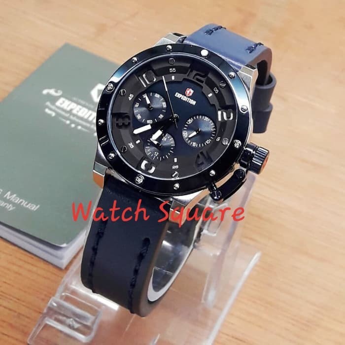 ✅New Jam Tangan Wanita Original Expedition E6381 Silver Blue Limited