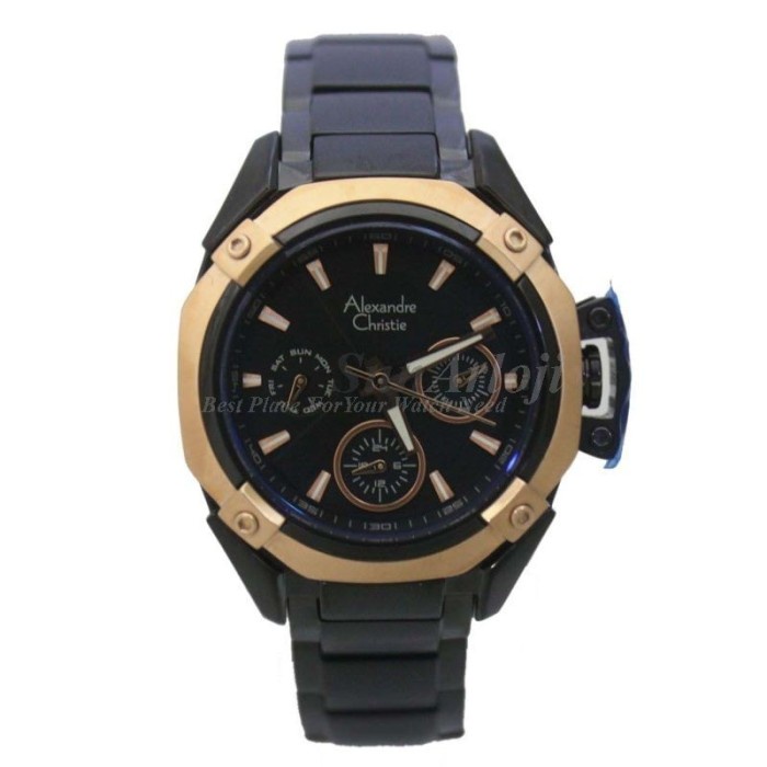 ✅New Alexandre Christie Ac 6225Bf Blk Gold Bisa Gojek