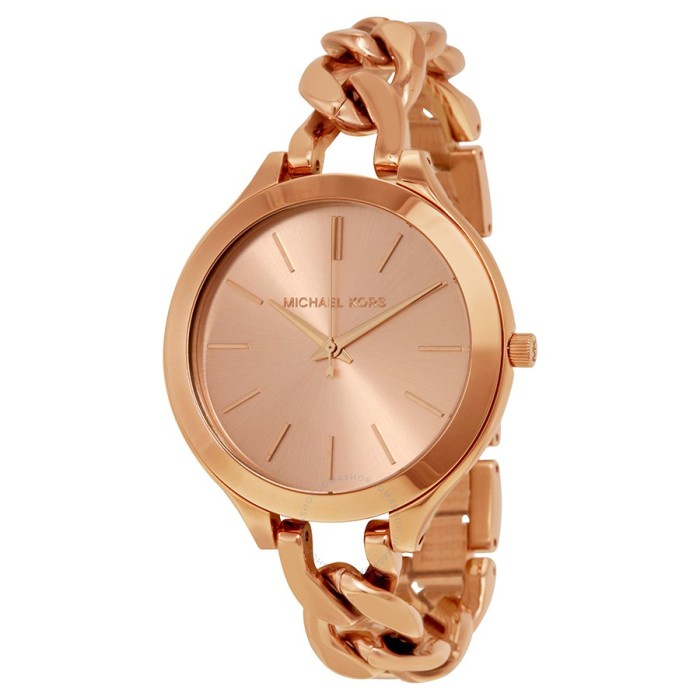 ✅New Michael Kors Slim Runway Rosegold Mk3223 Original Diskon