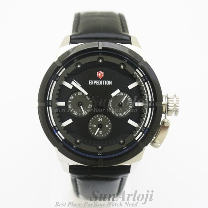 ✅New Expedition E6765 Wanita Silver Black. Garansi Resmi 1Tahun Bisa Gojek