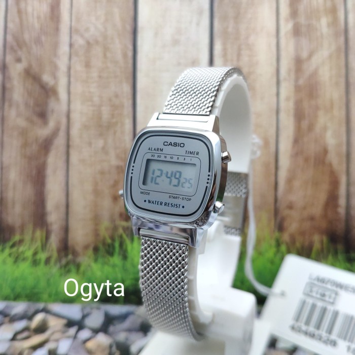 ✅Ori Casio Digital Jam Tangan Wanita Rantai Pasir La670Wem-7E Original Berkualitas