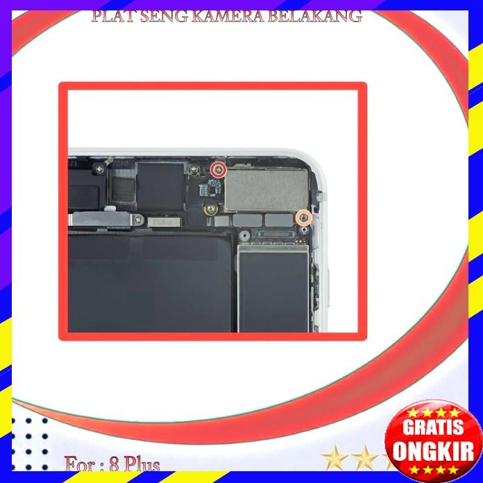 Plat Seng Kamera Belakang Iphone 8 Plus New