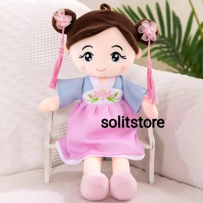 New Boneka Anak Lucu Hanbok Korea Import Berkualitas