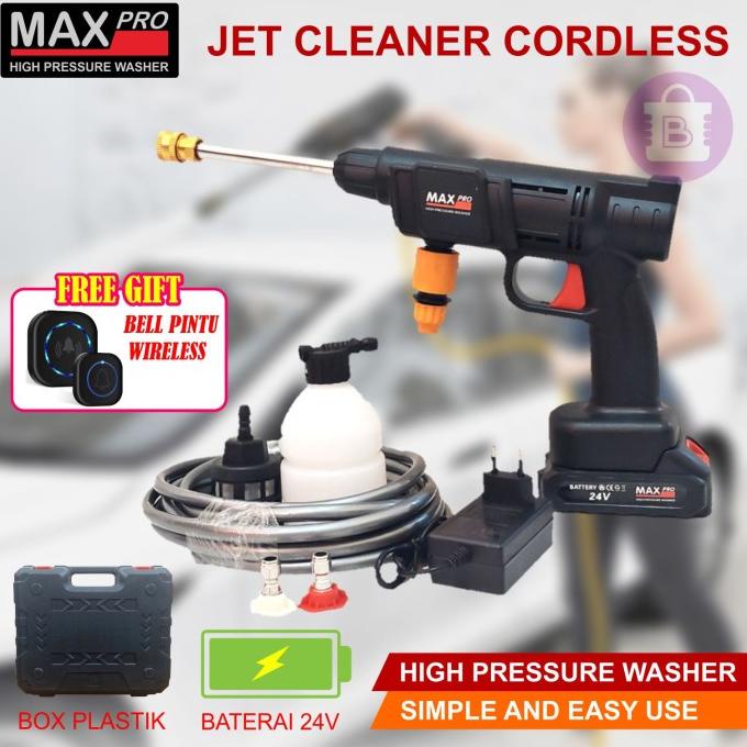 Semprot Air cuci Mobil / Motor Baterai | Car Washer Cordless Pompa Air