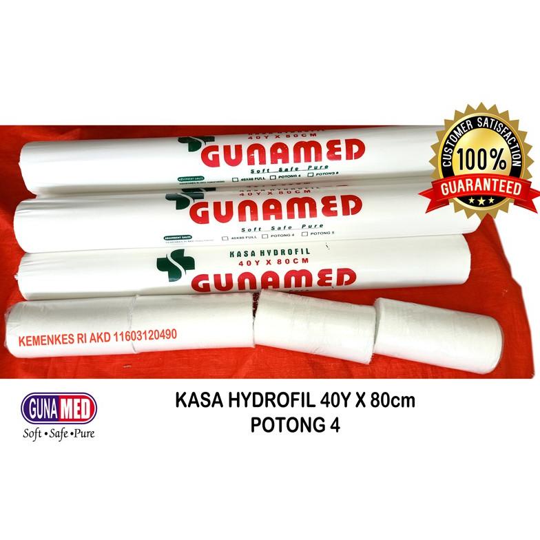 Cod - GUNAMED Kasa Gulung/Kasa Hydrofil 40y x 80cm Potong 4/Potong 5/Kasa Panjang Full ,,