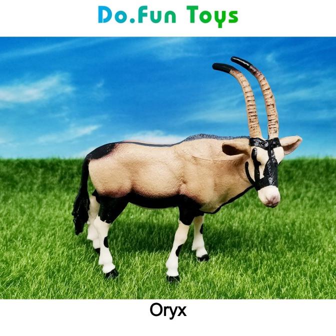 Mainan Oryx Animal Figure / Miniatur Mainan Binatang Antelop Oryx Pengiriman Cepat