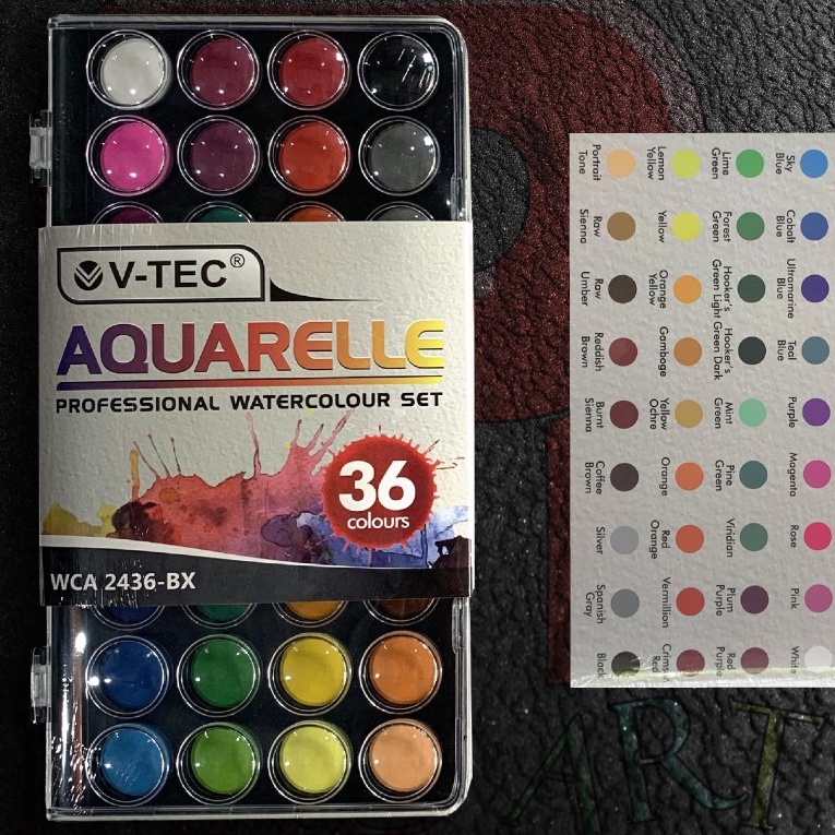 

[V19☎) Cat Air V-TEC Aquarelle 36 Warna.!