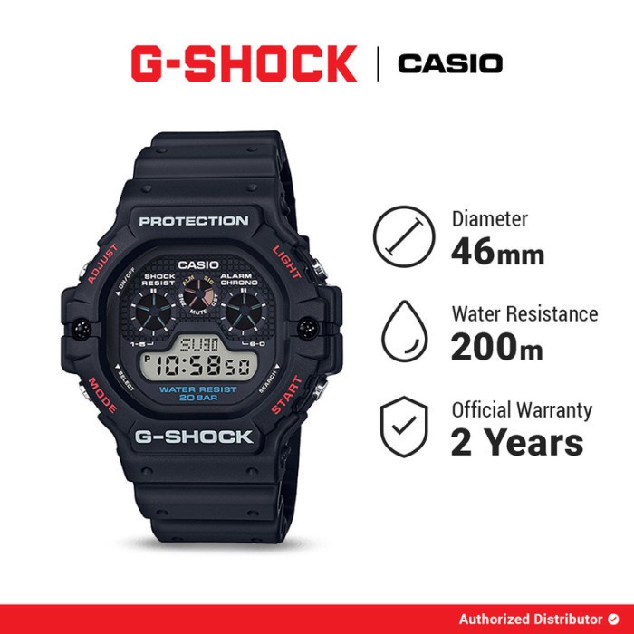 [READY INSTANT] G-Shock Jam Tangan Original DW-5900-1DR-BSK