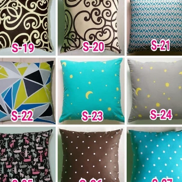 Sarung Bantal Sofa/Cushion 55x55 ✣jvg✧