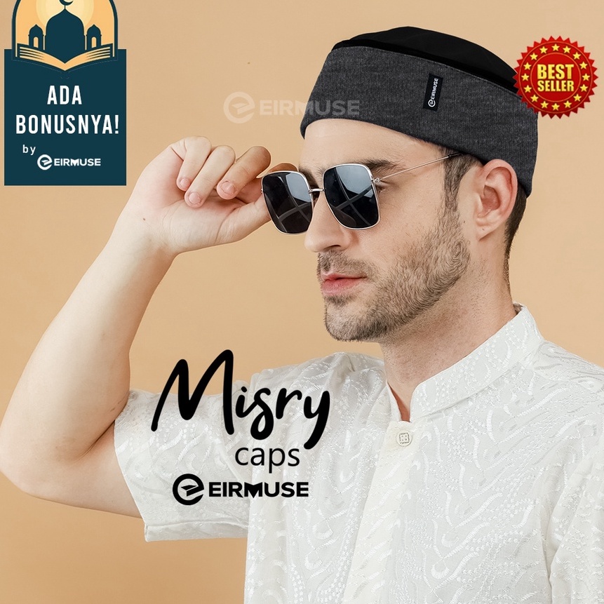 (D13-➛) Misry Caps by Eirmuse Peci Kopiah Lipat Gaya Mesirviral◆