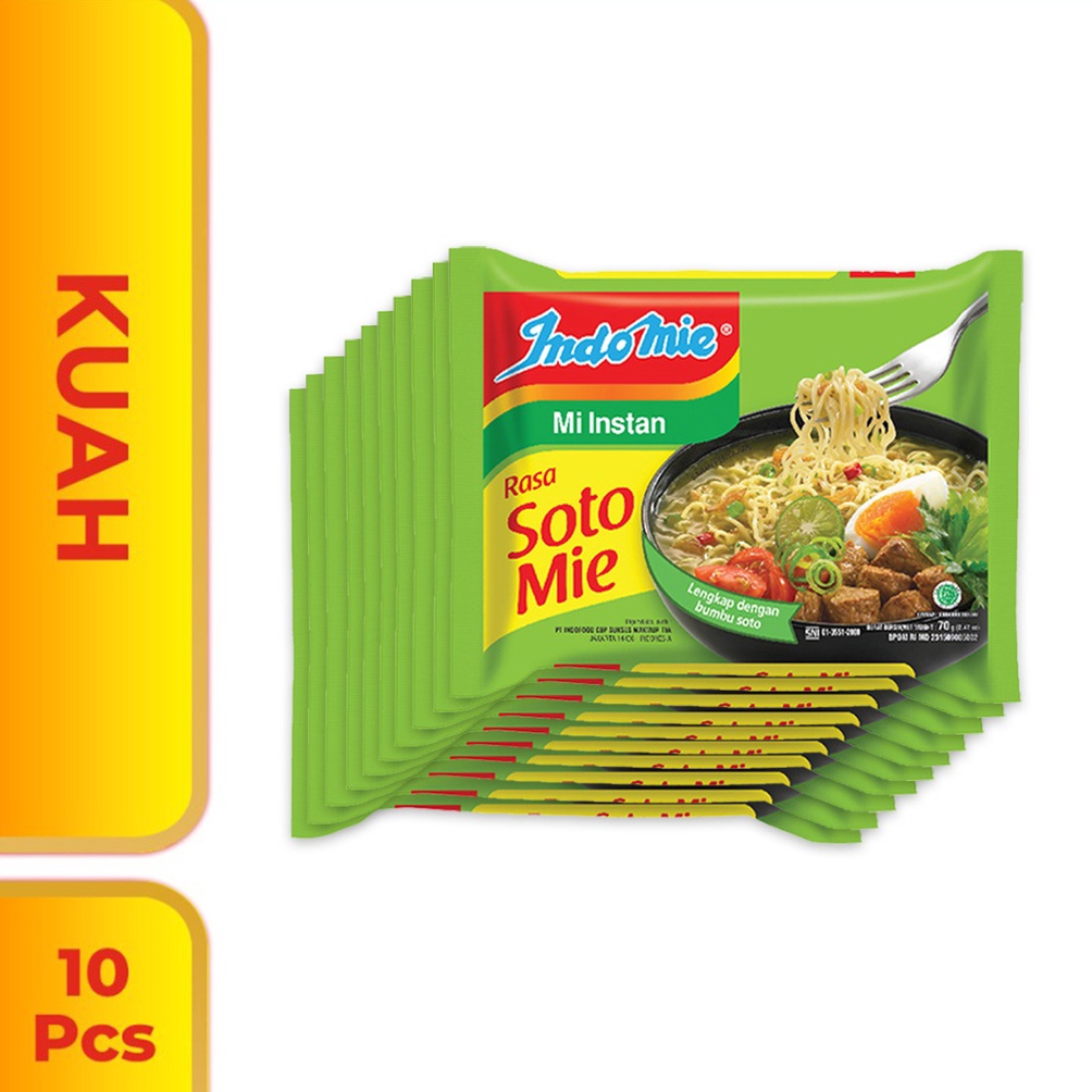 

Promo.. 10 Pcs - Indomie Kuah Soto Mie GRE