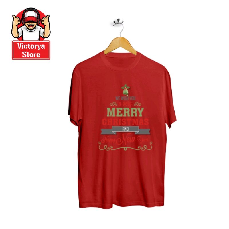 MERRY CHRISTMAS  555 KAOS OBLONG PRIA DEWASA DISTRO BAJU ATASAN LAKI PRIA MURAH KEKINIAN KAOS KATA K