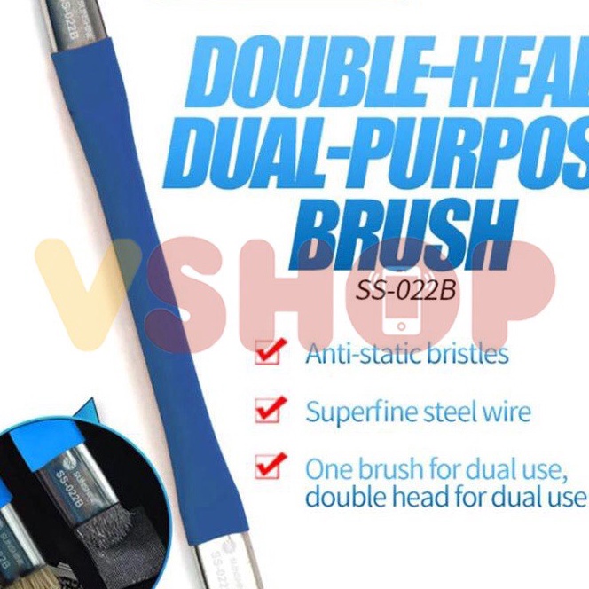 

[X29-☀) KUAS LEMBUT - KUAS KAWAT ANTI-STATIC BRUSH SUNSHINE SS-022B 2IN1➤.!
