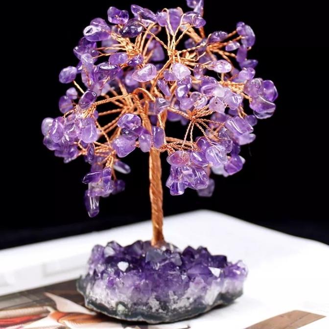 Pohon Kristal Amethyst Keberuntungan Fengshui