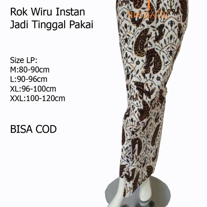 (A1-6) Rok Jarik Wiru Wanita Batik Motif Jogja Adat Jawa Tinggal Pakai..
