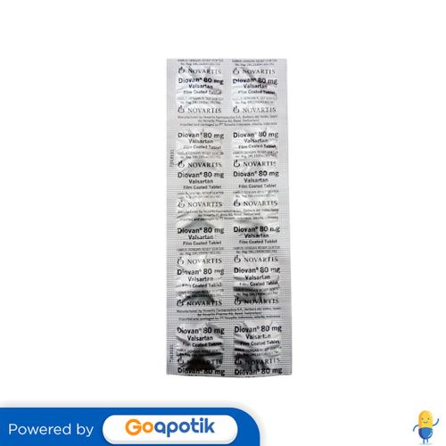 DIOVAN 80 MG STRIP 10 TABLET