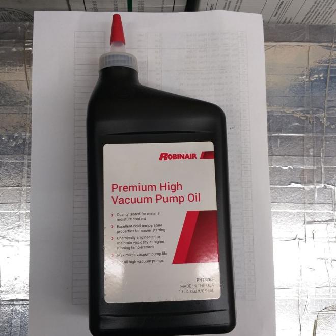 Oli Vacum Pump Premium High Vacum Pump Oil Robinair