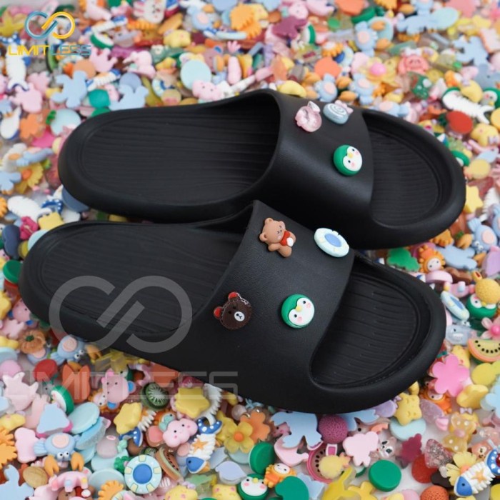 Original Limitless - Cewek Sandal Rumah Wanita Karakter Stiker
