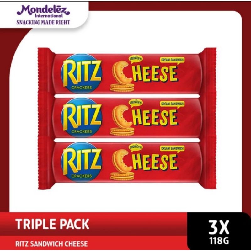 

Ritz Sandwich Cheese 118gr Paket 3Pc