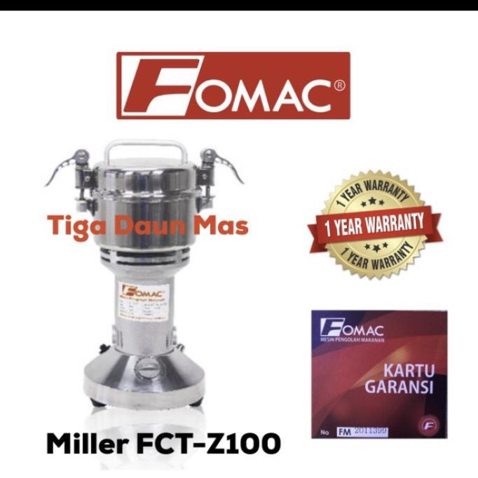 Mesin Penepung Miller Fomac FCT-Z100 kapasitas 100 gram