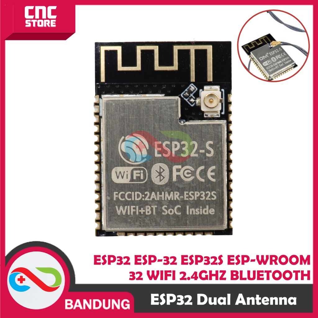 ESP32 ESP-32 ESP32S ESP-WROOM-32 WIFI 2.4GHZ BLUETOOTH DUAL ANTENNA MODULE