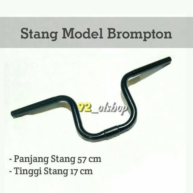 STANG SEPEDA MINION MODEL BROMPTON FINISHING CAT COATING ORI TEBAL ready