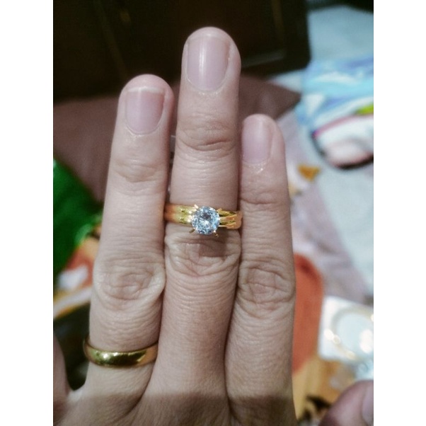 Cincin Titanium Berlian