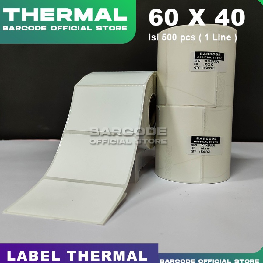 

SBHN9009 Label Thermal Uk 60 X 40 / 60X40 MM / 60X40MM Sticker Barcode