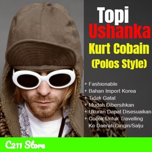 TOPI RUSIA - TOPI USHANKA - TOPI KURT COBAIN - TOPI NIRVANA