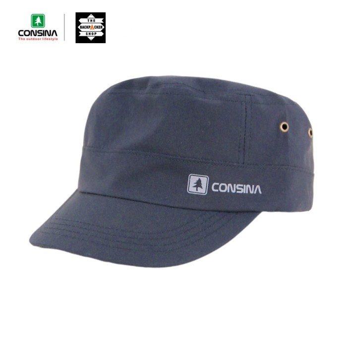 Topi Consina topi Komando - Dark blue(Q9V3) Topi Baseball Wanita Original ORIGINAL Topi Basis stm To