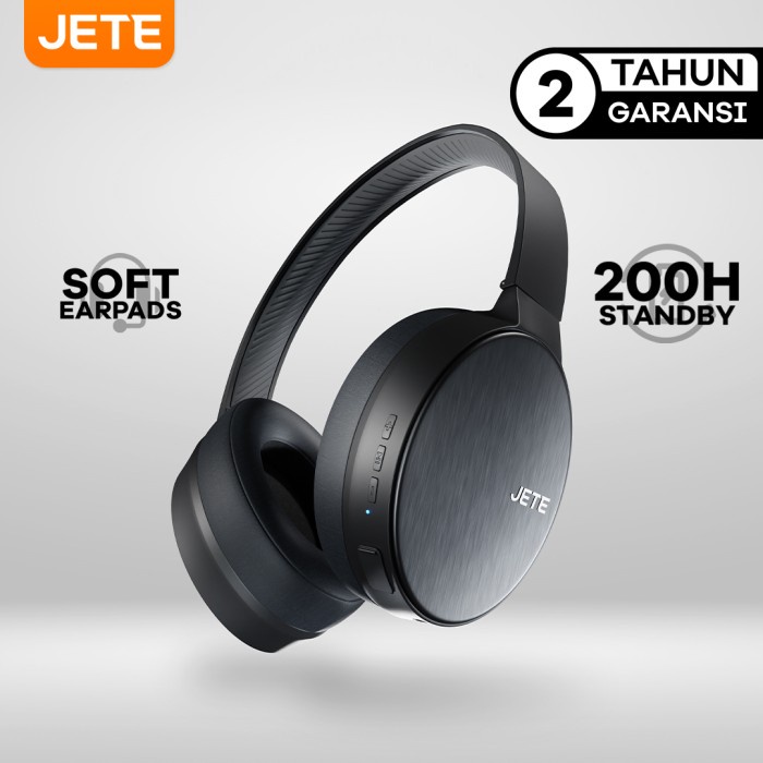 HEADSET HEADPHONE BLUETOOTH JETE 12 NOISE CANCELLING - GARANSI 2 THN