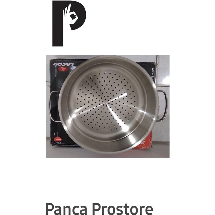 [New] Lacor Round Dish 32624 D.24Cm 3Liter Basic Stainless Steel Berkualitas