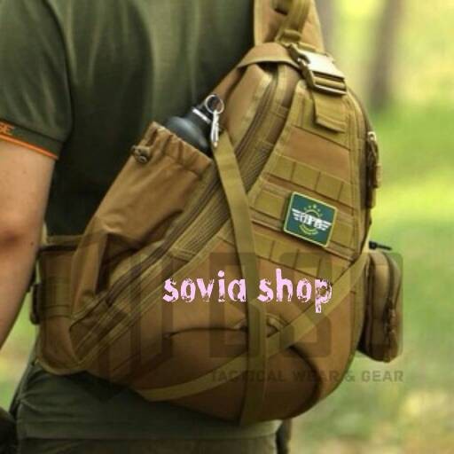 ✨Original Tas Sling Tan /Tas Army /Tas Ransel Army Diskon