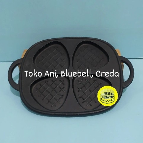 

✅Termurah Wok With Pan 4 Holes / Loyang WafflePancakeDll ∅ 8 Cm Terbaru