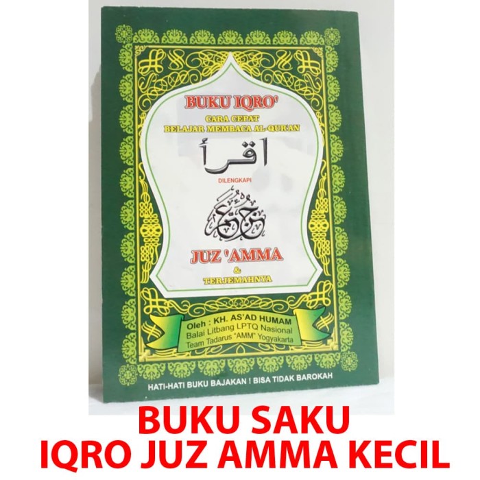 

Buku SAKU KECIL IQRO dan Juzz Amma Sampul Hijau - Buku SAKU KECIL