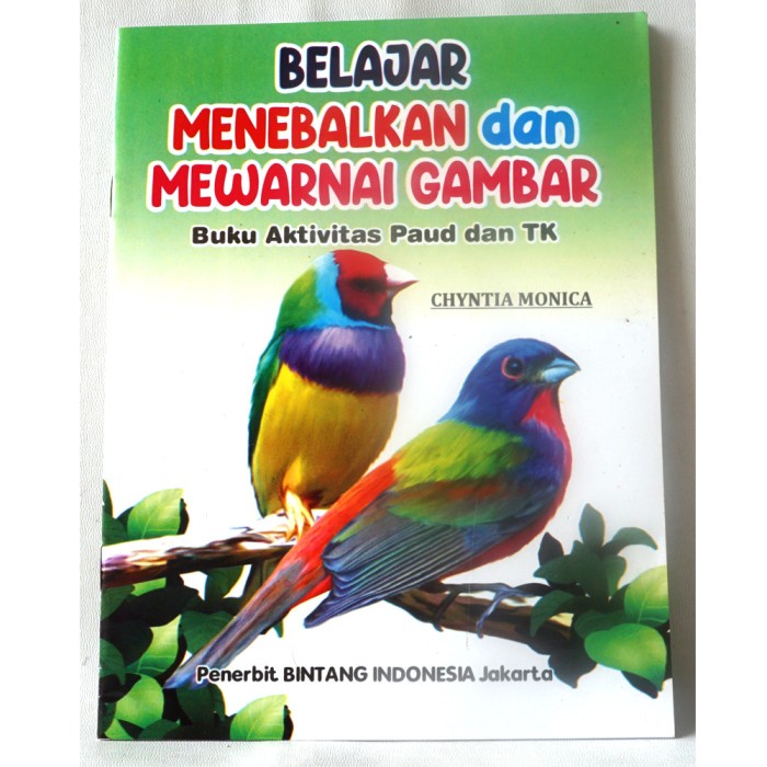 

Buku Aktivitas Paud dan TK - Belajar menebalkan dan mewarnai gambar