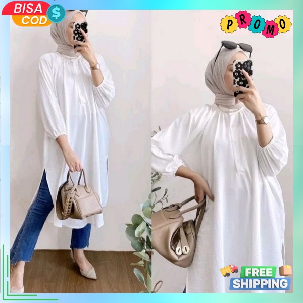 Baju Thunik Cewek Cantik Dress Long Tuni Tunik Wanita Viral Tonic Perempuan Bju Tonik Wnita Deres Tu