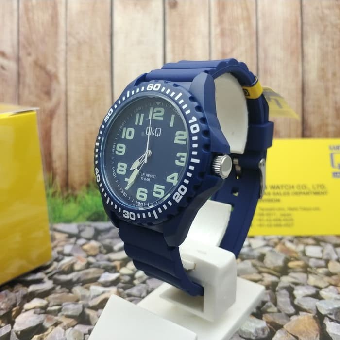 TERLARIS Jam Tangan Q&Q QnQ QQ Biru Classic Analog Sport VS16J009Y Original /JAM TANGAN ANAK/JAM