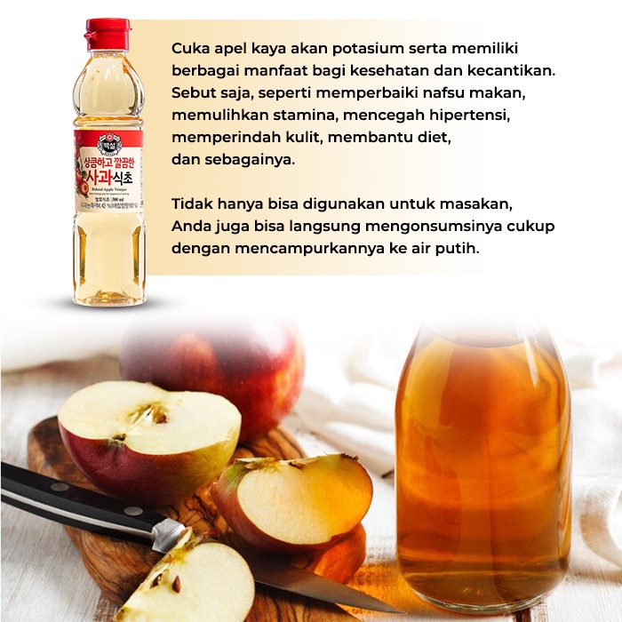 

Cj Beksul Vinegar - Bumbu Saus Cuka Apel Korea 500Ml