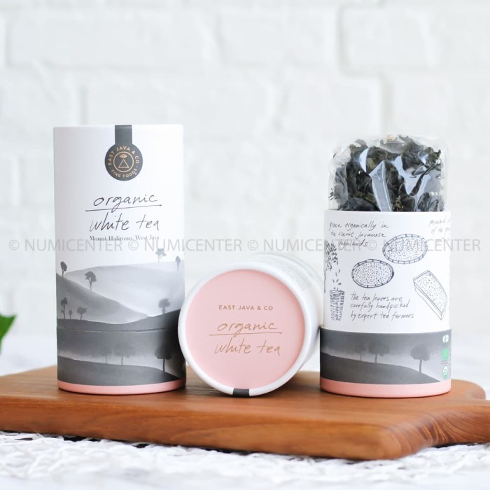 

Organic White Tea Twisted Loose Leaf Teh Putih Organik EAST JAVA CO