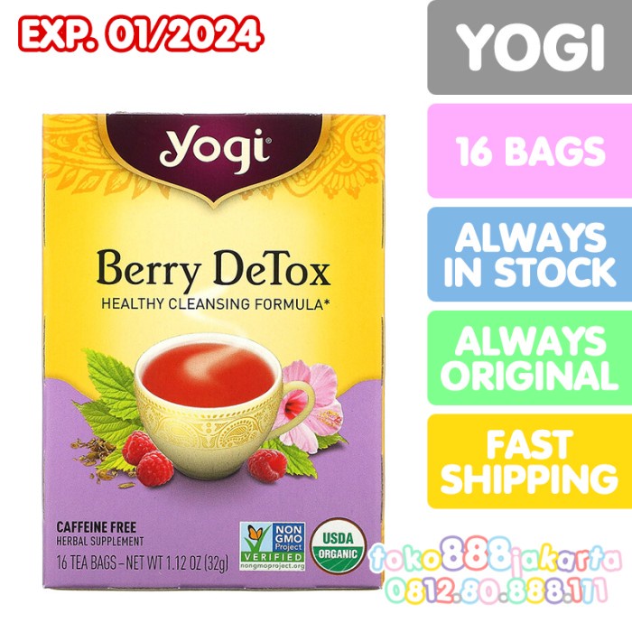 

YOGI TEA BERRY DETOX CAFFEINE FREE TEH HERBAL ORGANIK