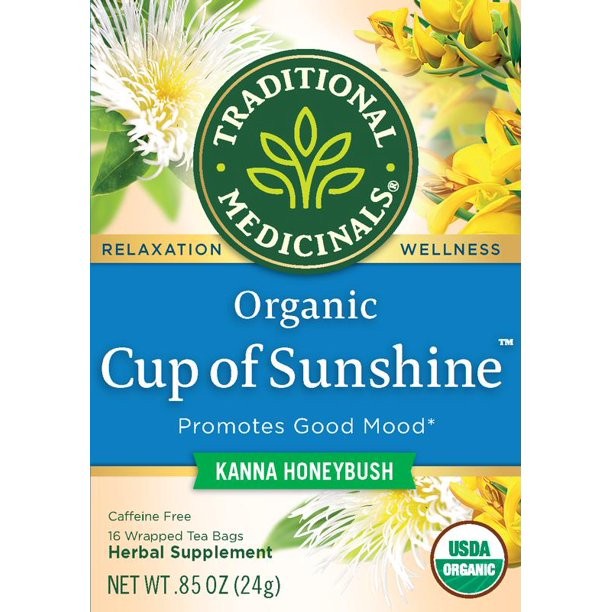 

Traditional Medicinals Organic Cup of Sunshine Tea Kanna Teh Good Mood