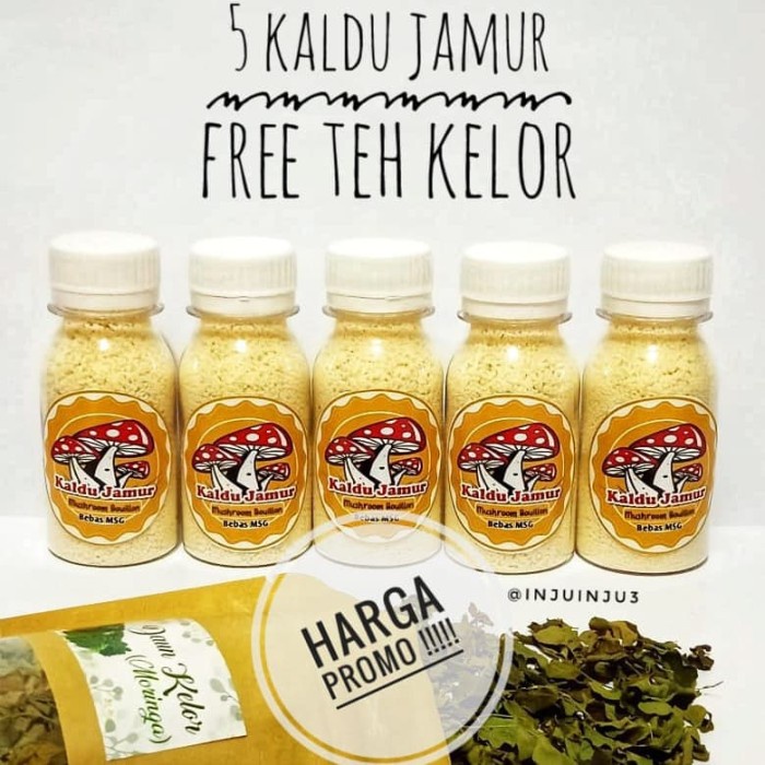 

5 Kaldu Jamur Organik free Teh Kelor