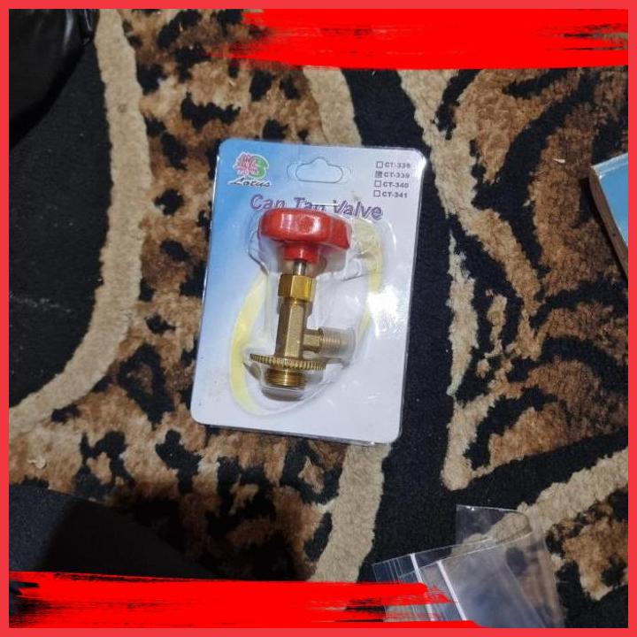 BEBAS ONGKIR (pbt) can tap valve freon tabung kecil kran pemutar freon r134a - ct 339