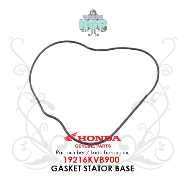 19216-KVB-900 Oring Waterpump Vario 110 Karbu (Gasket Stator Base) Original AHM KVB - 19216KVB900