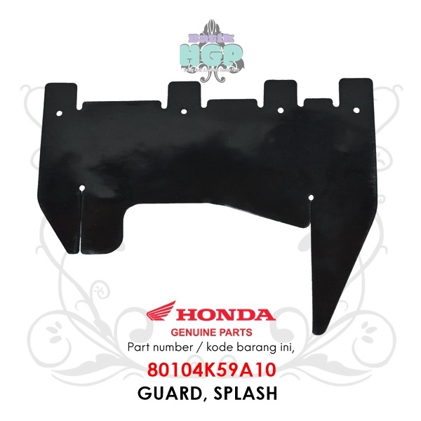 Karet Spakbor Vario 150 (Guard, Splash) Ori AHM Slebor Belakang - 80104K59A10