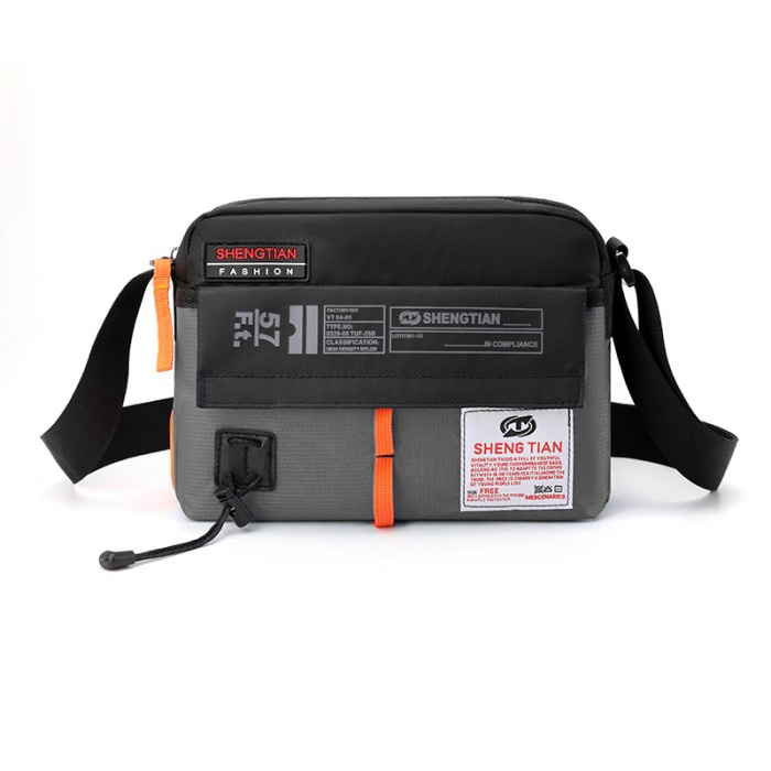 tas selempang TAS SELEMPANG PRIA IMPORT PREMIUM ANTI AIR GREY MARTIAL TA779G2 COWOK(S7T1) awet terla