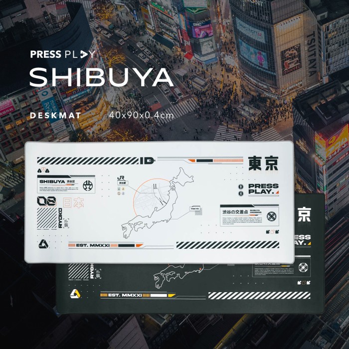 Shibuya Gaming Mousepad Deskmat By Press Play